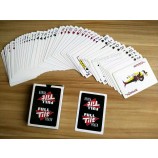 Naipes de papel de casino personalizados para juegos de azar