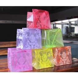 Wholesale customized high-end Color Printing PVC Gift Handbag