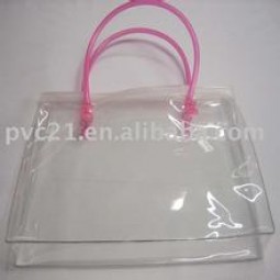 Wholesale customized high-end Transparent Waterproof Hit Color PVC Bag Handbags