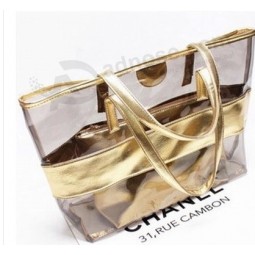 Wholesale customized high-end Stylish Transparent Waterproof Tote Bag