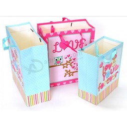 OEM Production Gift Paper Bags for Baby Girl and Boy