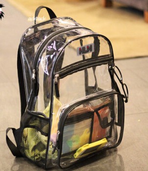 Wholesale customized high-end 2017 Fashionable Waterproof Transparent Backpack