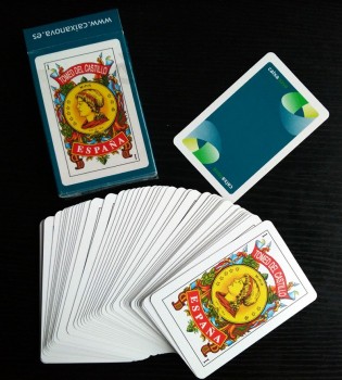 Spainish Customized Paper Playing Cards /Naipes with high quality