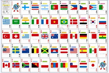 Carte da gioco del poker della bandiera nazionale/Carte da gioco personalizzate