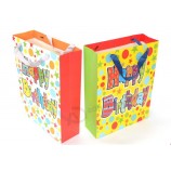 Happy Birthday Paper Gift Bag with Custom Printing with high quality