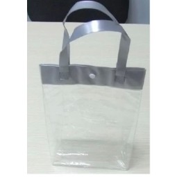 Wholesale customized high-end Transparent Waterproof PVC Button Bag Handbags