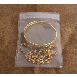 Wholesale customized high-end Transparent Thicken Sealed Bag First Jewelry Bag PVC Flat Bag