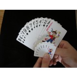 Cartes de jeu de papier de poker promotionnel de conception personnalisée de taille mini personnalisée
