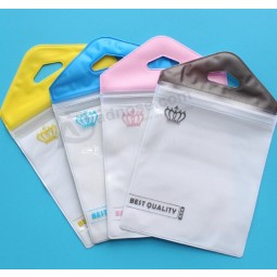 Wholesale Customized high-end PVC Waterproof Phone Accessories Data Cable Headset Packaging Bags