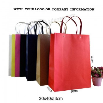 Fashionable Custom Printed Luxury Gift Shopping Paper Bags with Logo and high quality