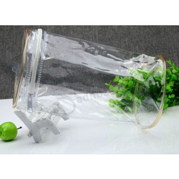 Wholesale customized higjh-end High-Grade PVC Zipper Bags Custom-Made Cylindrical Packaging Bags