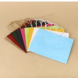 Custom Printed Kraft Paper Gift Bag with Twisted Handle with high quality