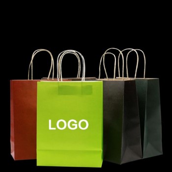 Customized Kraft Paper Gift Bag with Twisted Handle