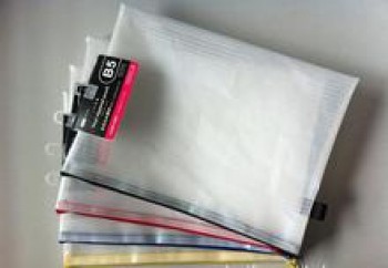 定制高-结束小绿色耐用网格PVC文件袋