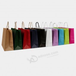 Customized Kraft Fashion Paper Gift Bag with Twisted Handle