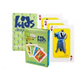 子供のためのカードゲームを卸売アメリカのカスタマイズされた紙ポーカーゲーム