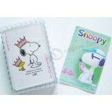 Snoopy diseño baratas tarjetas de póquer de papel personalizado para la promoción