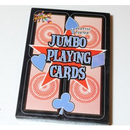 Cartões de jogo de papel de tamanho jumbo(105*165Milímetros)/Poker jogando cartas por atacado