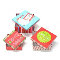 подарочные коробки бумаги квадрат для Рождества