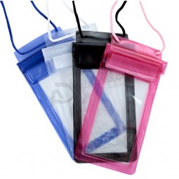 Customized high-end PVC Outdoor Swimming Transparent Mobile Phone Waterproof Bag