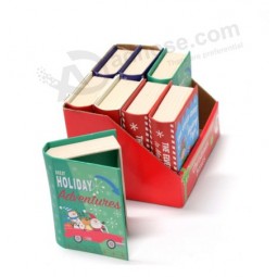 クリスマスのための本の形の紙の梱包箱