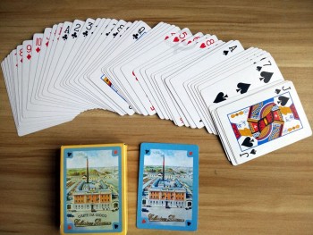 Cartes à jouer en papier promotionnel italien/Cartes de poker personnalisées en gros