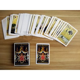 Wholesale 54 Cards Russian Customized Paper Playing Cards for Promotion