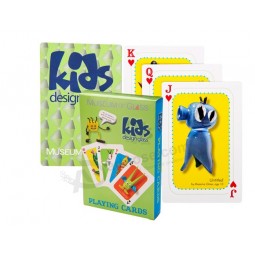 Jogo barato americano personalizado do jogo de cartas do póquer de papel para miúdos