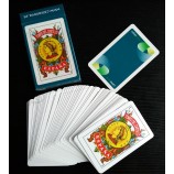 Atacado espanha de papel personalizado jogando cartas/Naipes