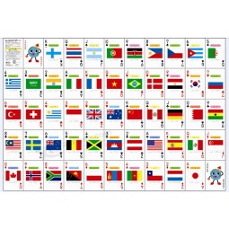 Naipes del póker de la bandera nacional/Naipes personalizados al por mayor
