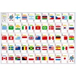 Nationale vlag poker speelkaarten/Aangepaste speelkaarten groothandel