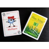 Carte da poker di carta da gioco di giocare a golf nove