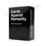 Cartes contre le papier de l'humanité cartes à jouer en gros