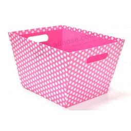 Polka DOT Paper Storage Boxes with Handle with high quality