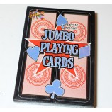 ジャンボサイズの紙のトランプカード(105*165Mm)/ポーカーカード卸売