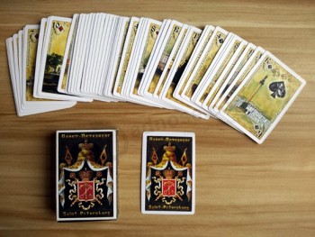 54 カードは、プロモーションのためのロシアのカスタマイズされた紙のトランプカード