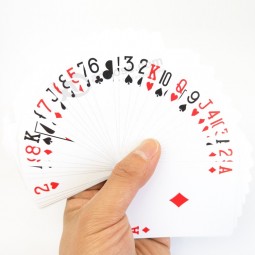 Pvc 카드 놀이/카지노 100 % 플라스틱 포커 카드 놀이
