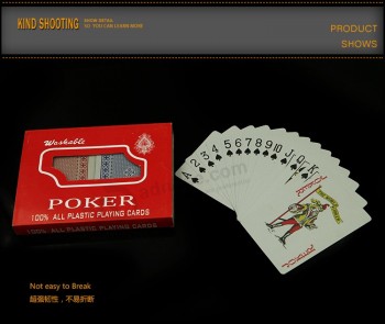 100% 플라스틱 Pvc 포커 카드 놀이
