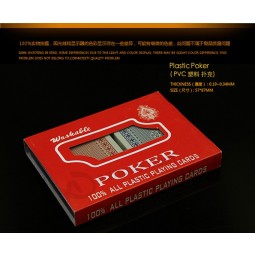 100% игральные карты с пластиковыми пвх-покер