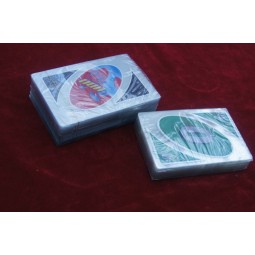 Tranparent Uno PVC Plastic Card Game Playing Cards with high quality