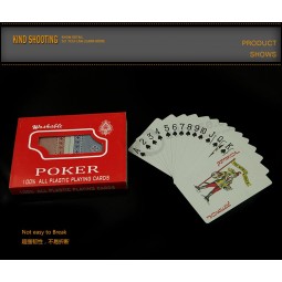 100% Plastic PVC Poker Playing Cards with high quality