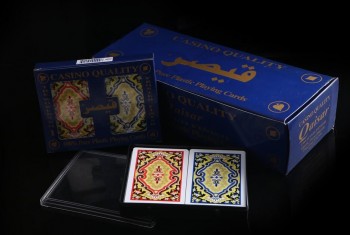 Casino Quality 100% PVC Plastic Playing Cards with high quality