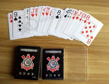 100% New PVC Plastic Playing Cards for Brazil Footbal Club Corinthians with high quality