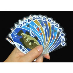 Transferant PVC Plastic Playing Cards Game of Submarine World with high quality