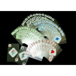 прозрачные пластиковые пвх игральные карты