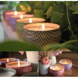 Hot Sale Seamless Colored Candle Tins Custom