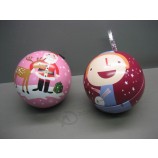 Christmas Tin Ball for Candy Custom