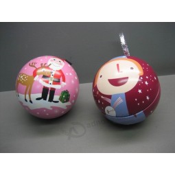 Christmas Tin Ball for Candy Custom