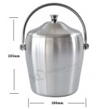 Stainless Steel Ice Bucket with Tongs Custom