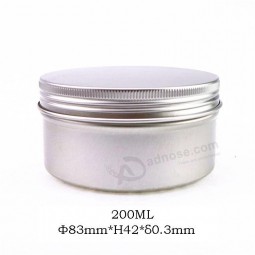 200ml Aluminum Cosmetic Tin Box Cream Jar Custom